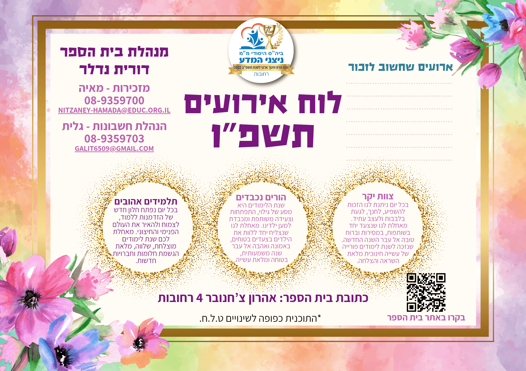 לוח גאנט תשפו